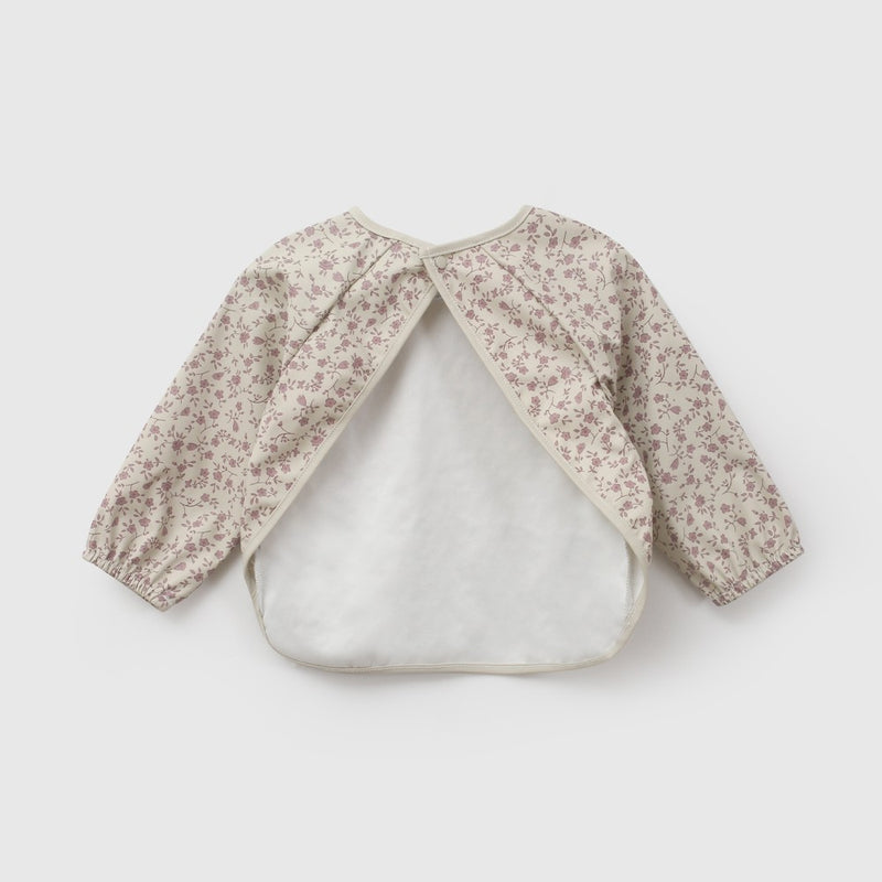 Babero impermeable mangas niña morado