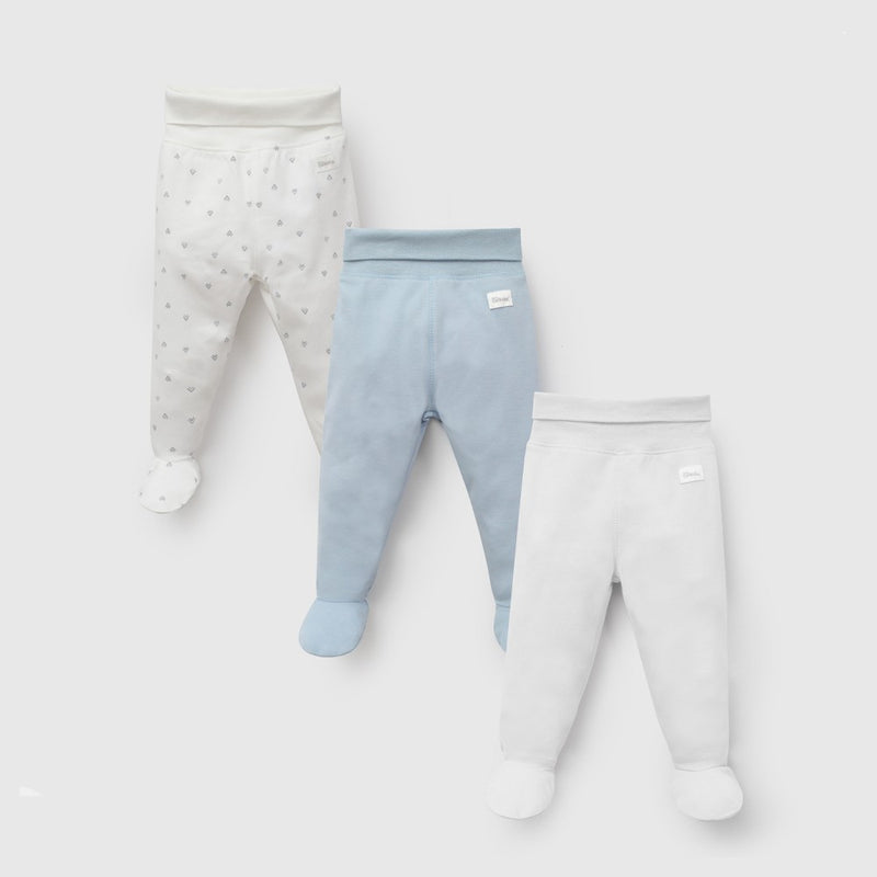 Pack 3 Panty - ballerina algodón niño azul 0M a 18/24M