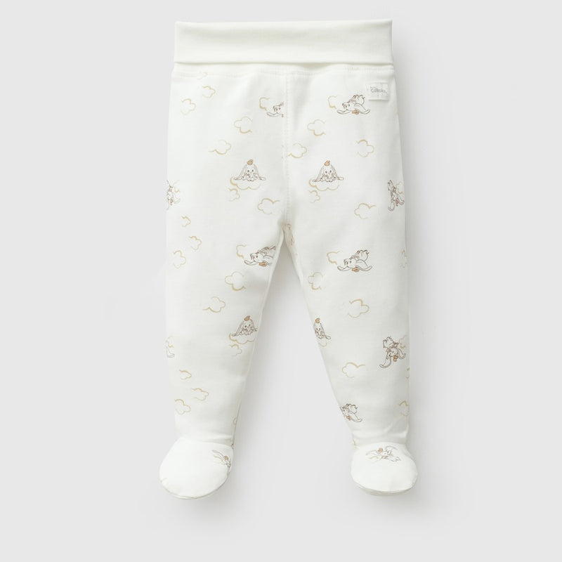 Pack 3 Panty ballerina Disney Dumbo algodón unisex blanco 0M a 18/24M