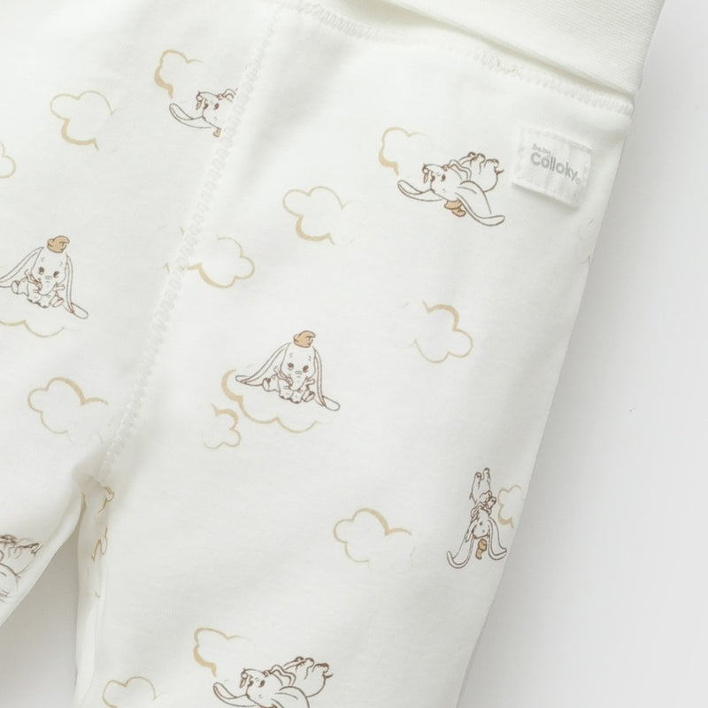 Pack 3 Panty ballerina Disney Dumbo algodón unisex blanco 0M a 18/24M