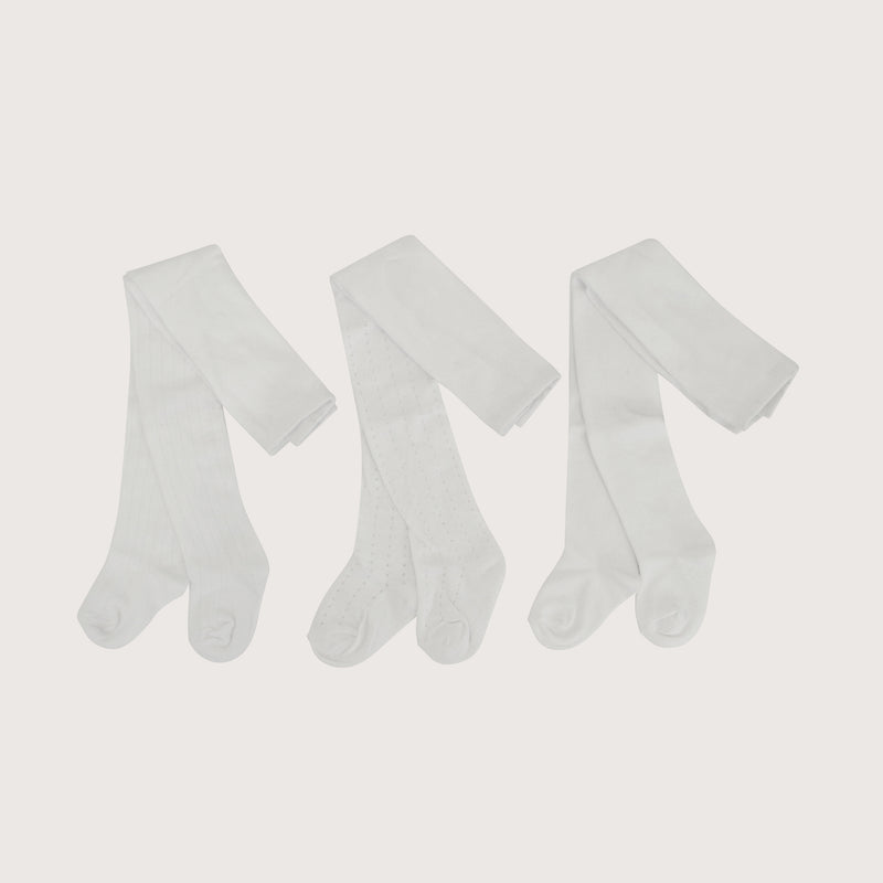 Pack 3 Panty Ballerina Blanco Infant Niña