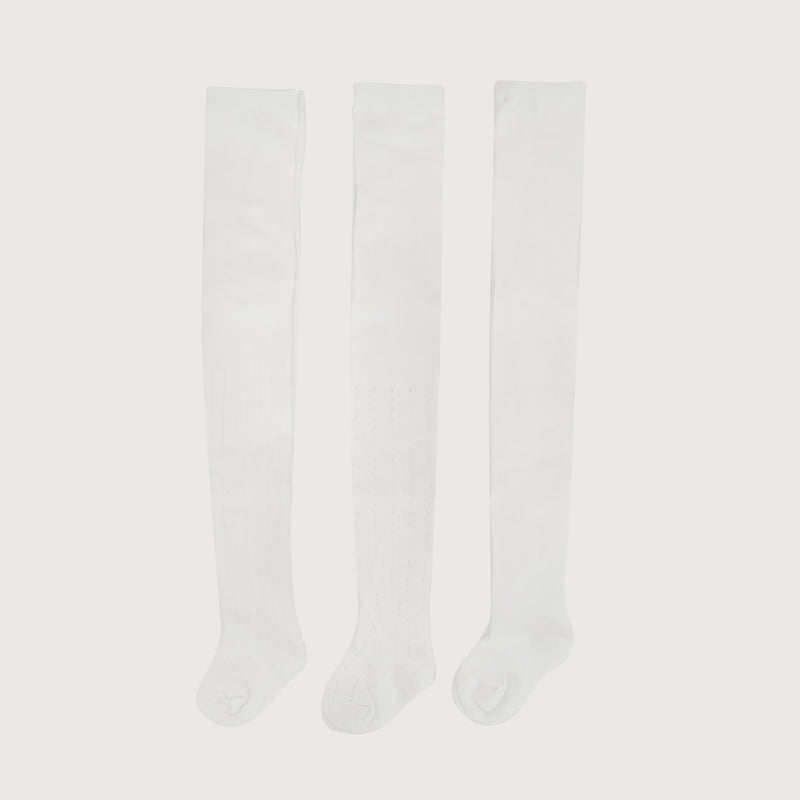 Pack 3 Panty Ballerina Blanco Infant Niña
