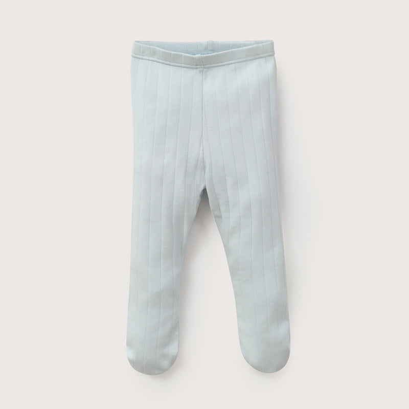 Pack 2 Pantys Algodón Blanco Diseño Celeste Bebé Niño