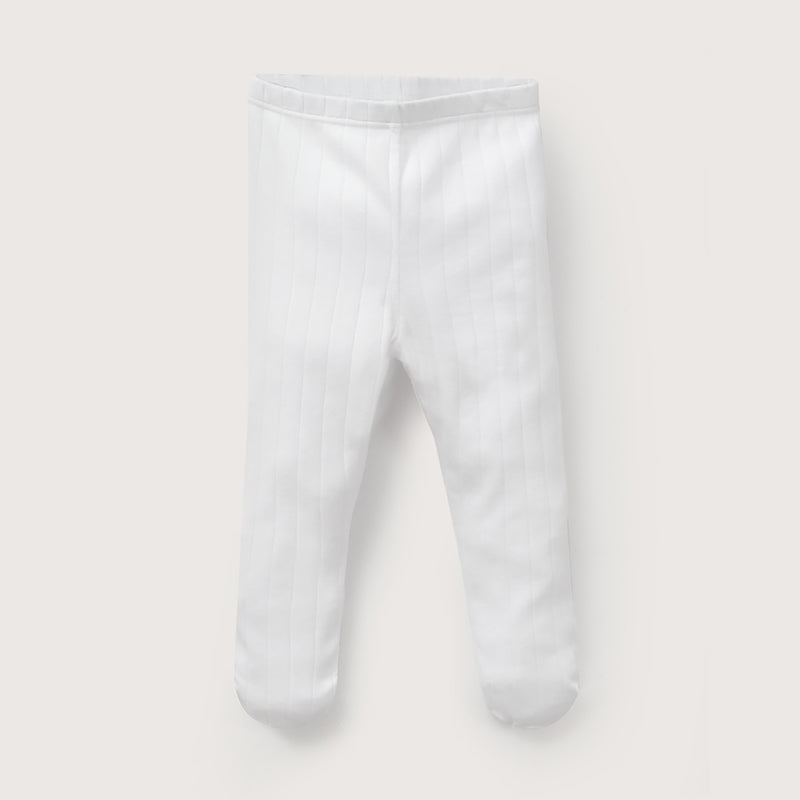 Pack 2 Pantys Algodón Blanco Diseño Celeste Bebé Niño