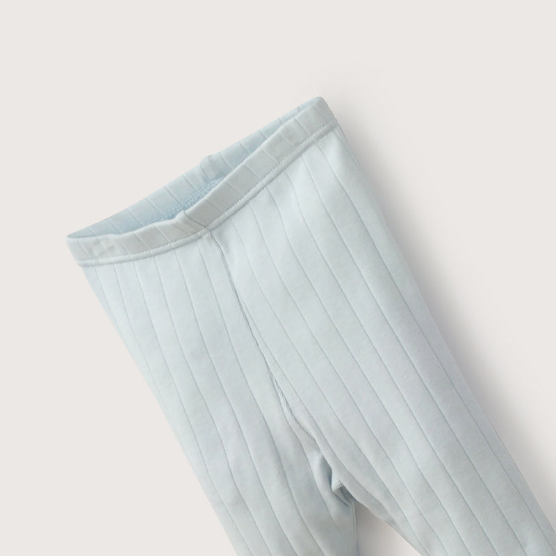 Pack 2 Pantys Algodón Blanco Diseño Celeste Bebé Niño
