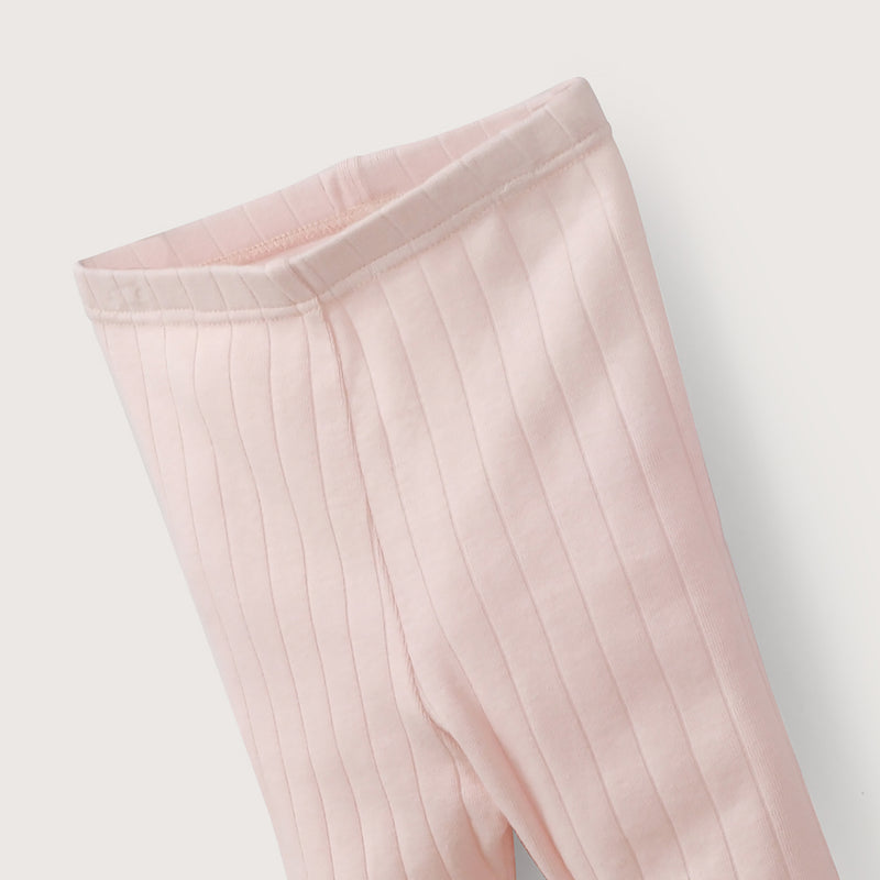 Pack 2 Pantys Algodón Acanalada Rosado Bebé Niña