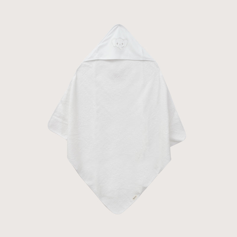 Capa De Baño Con Bordado Blanco Bebé Niño
