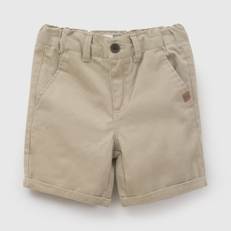 Bermuda gabardina niño beige 6-9M a 4-5A