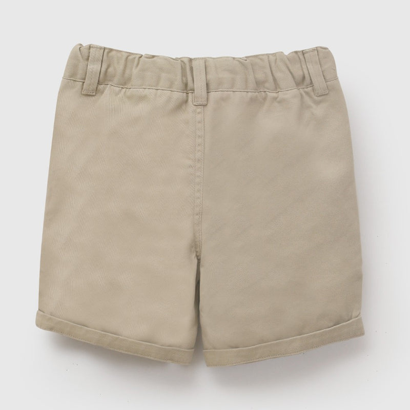 Bermuda gabardina niño beige 6-9M a 4-5A