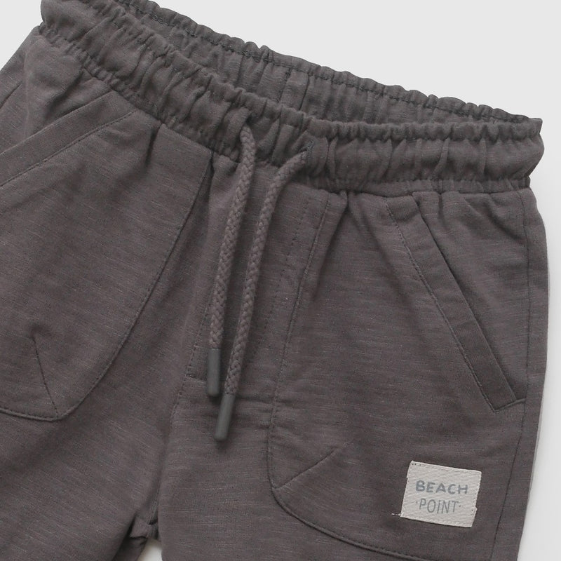 Bermuda bolsillos niño grafito 6-9M a 4-5A