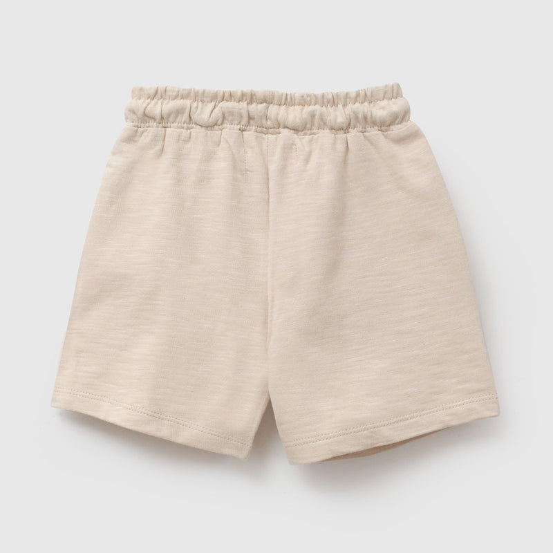 Bermuda bolsillos niño beige 6-9M a 4-5A