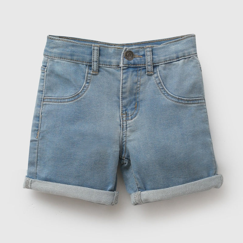 Bermuda jeans niño celeste 6-9M a 4-5A