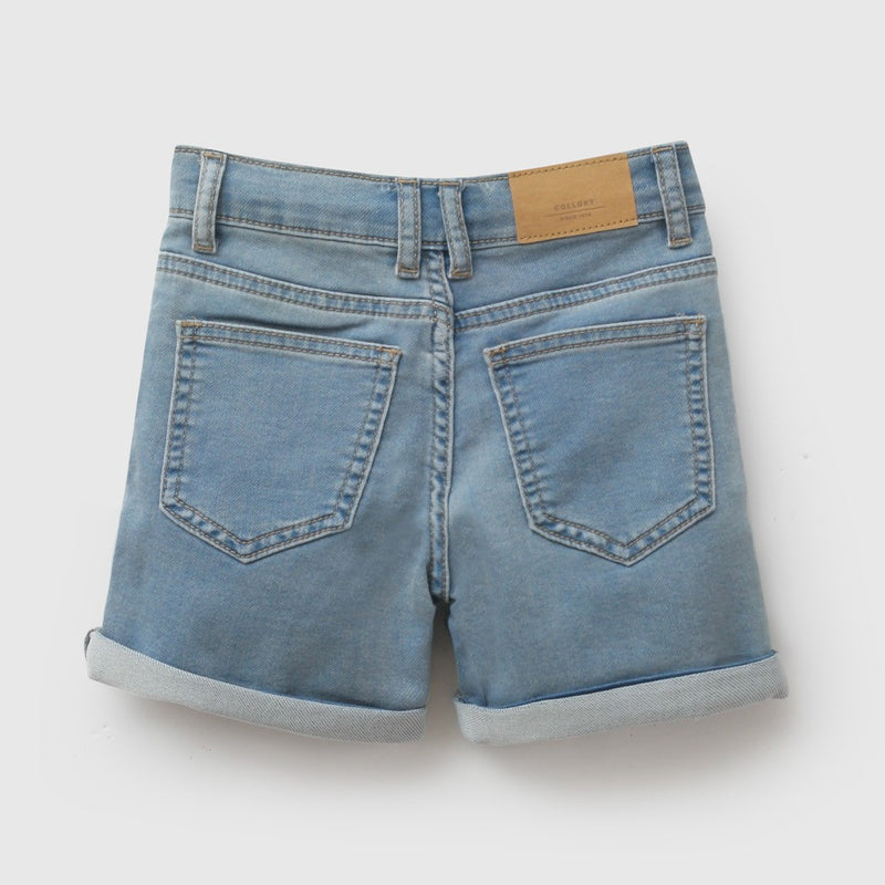 Bermuda jeans niño celeste 6-9M a 4-5A