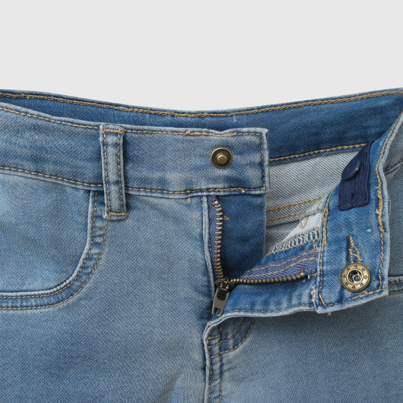 Bermuda jeans niño celeste 6-9M a 4-5A