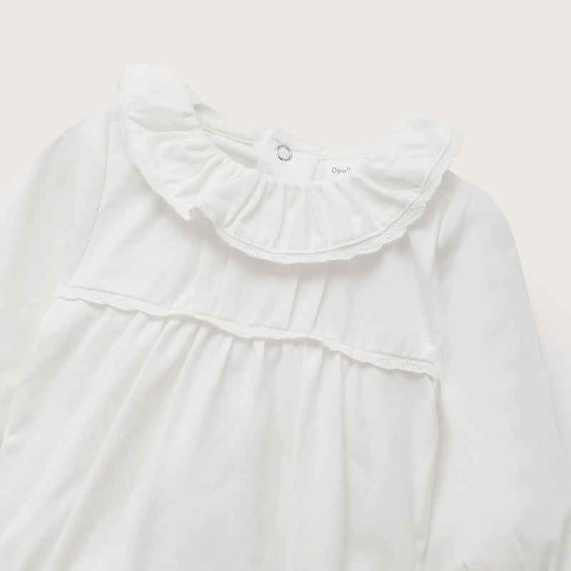 Bombacho Manga Larga Blanco Bebé Niña