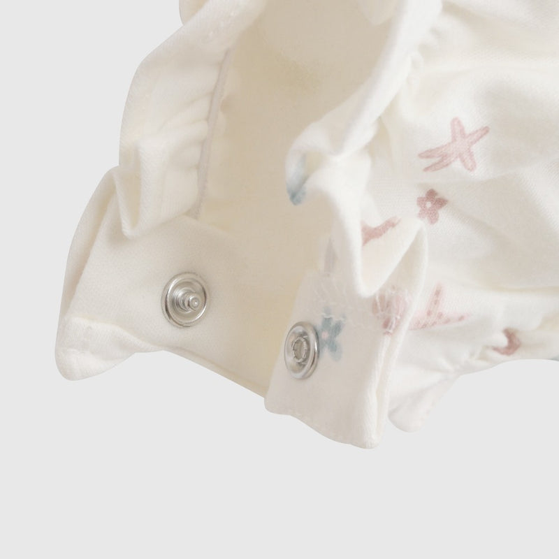 Body navy algodón niña crema 0-3M a 9-12M