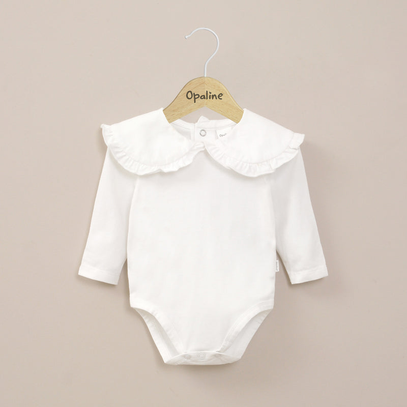 Body Cuello Bobo Blanco Bebé Niña
