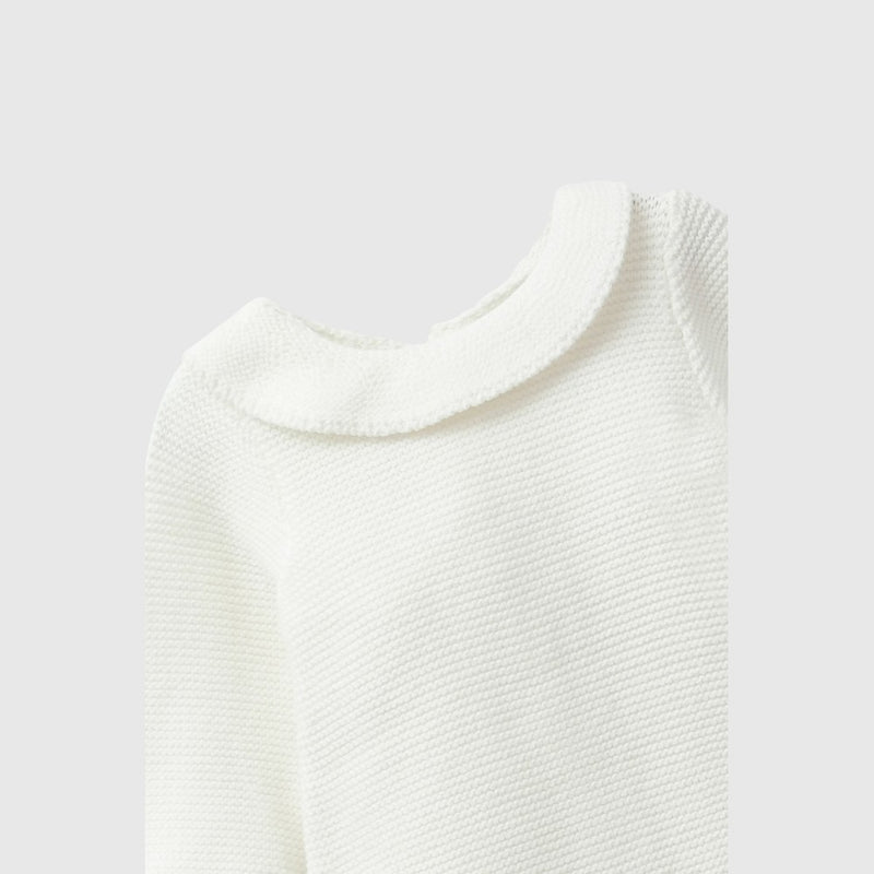 Body tejido niña blanco RN a 6-9M