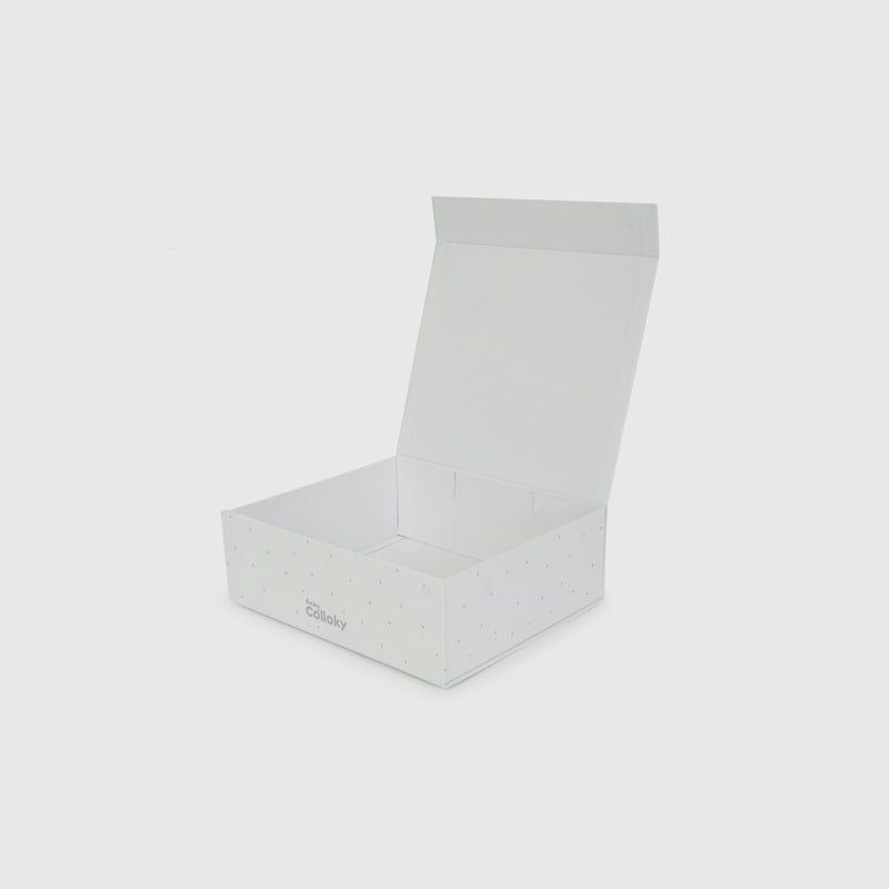 Caja De Regalo Blanca Plegable de New born talla Única