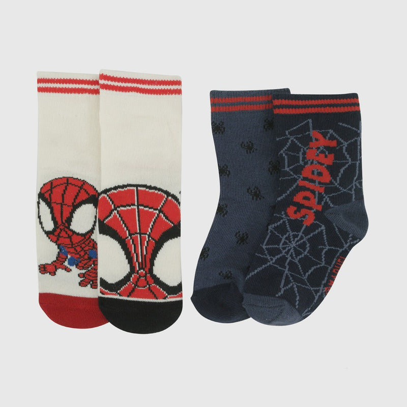 Pack 4 Calcetin deportivo Disney Spidey niño celeste 14-25