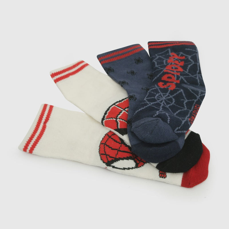 Pack 4 Calcetin deportivo Disney Spidey niño celeste 14-25