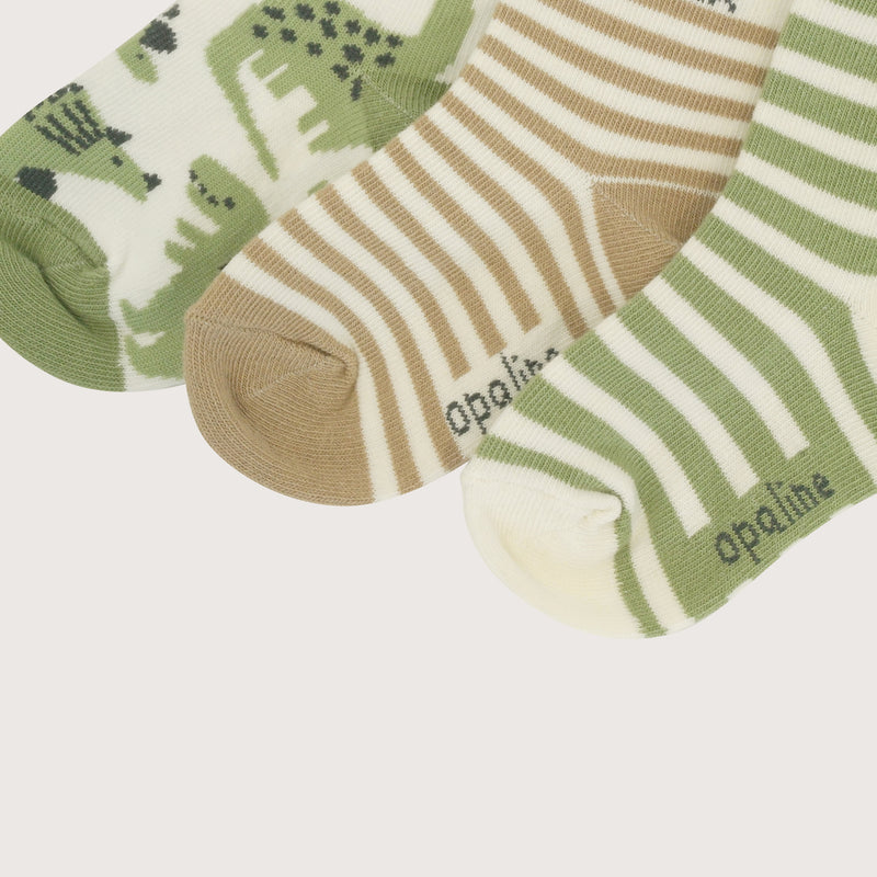 Pack 3 Calcetin Verde Infant Niño