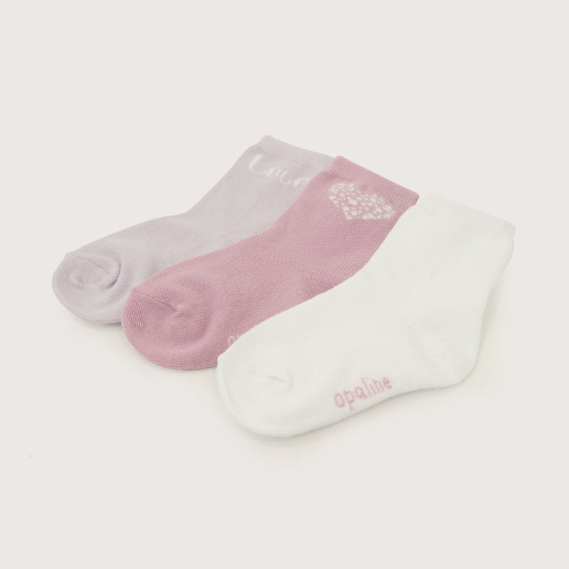 Pack 3 Calcetin Morado Infant Niña