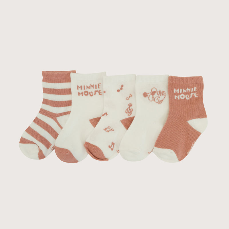 Pack 5 Calcetin Disney Rosado Infant Niña