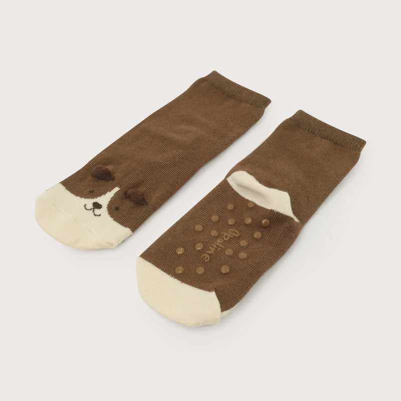 Calcetin Largo Diseño Perro Café Infant Niño