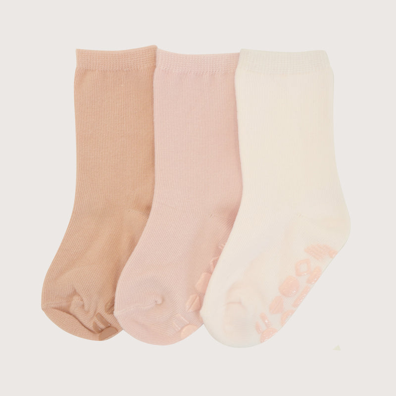Pack 3 Calcetin Antideslizante Rosado Infant Niña