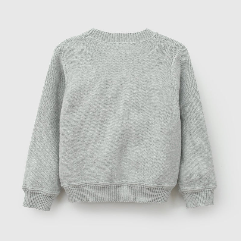 Chaleco botones niño gris 6-9M a 4-5A