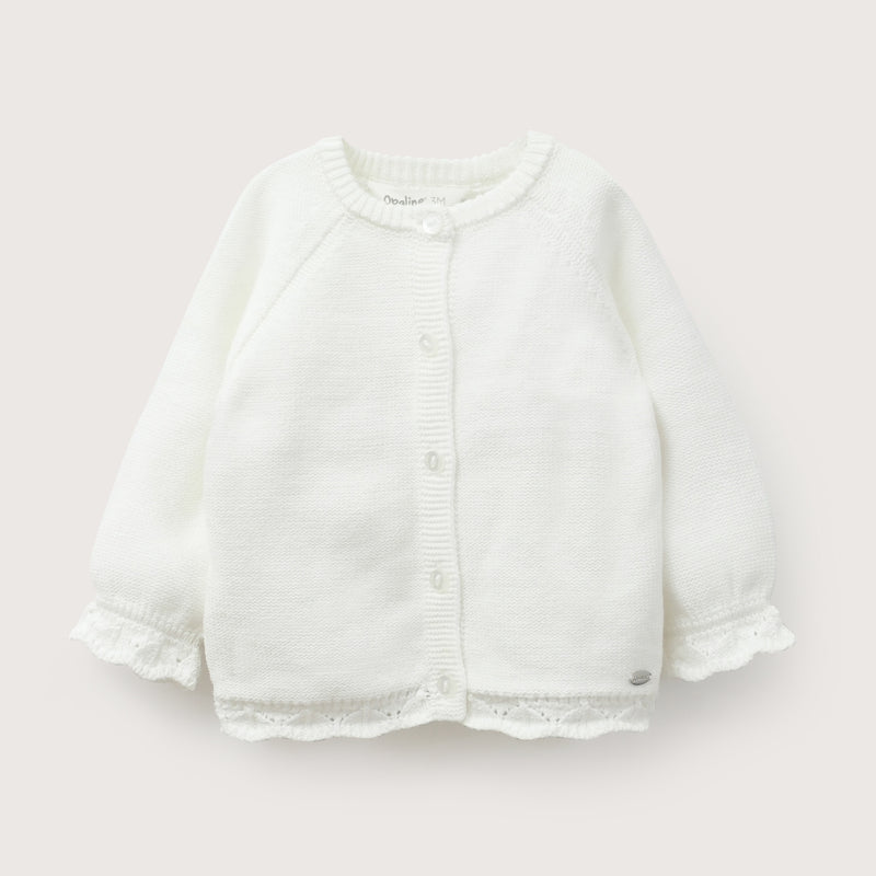 Chaleco Blanco Bebé Niña