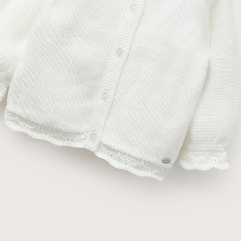 Chaleco Blanco Bebé Niña