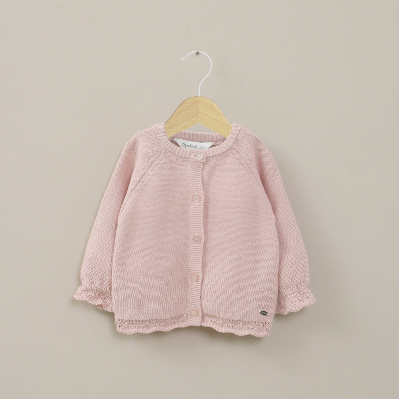 Chaleco Rosado Bebé Niña