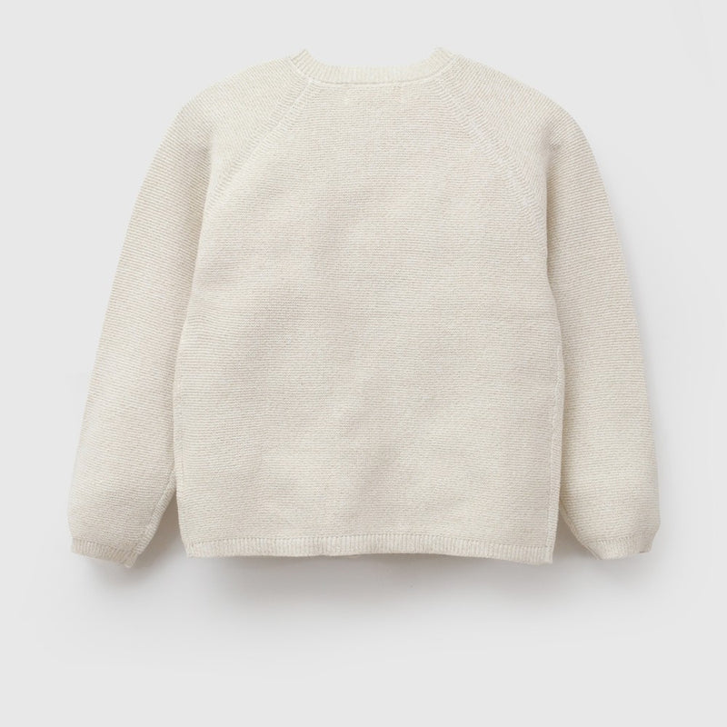 Chaleco botones niña crema 6-9M a 4-5A