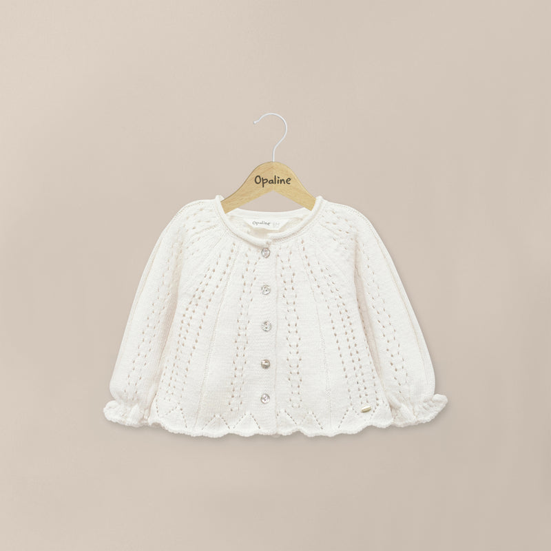 Chaleco Calado Blanco Infant Niña
