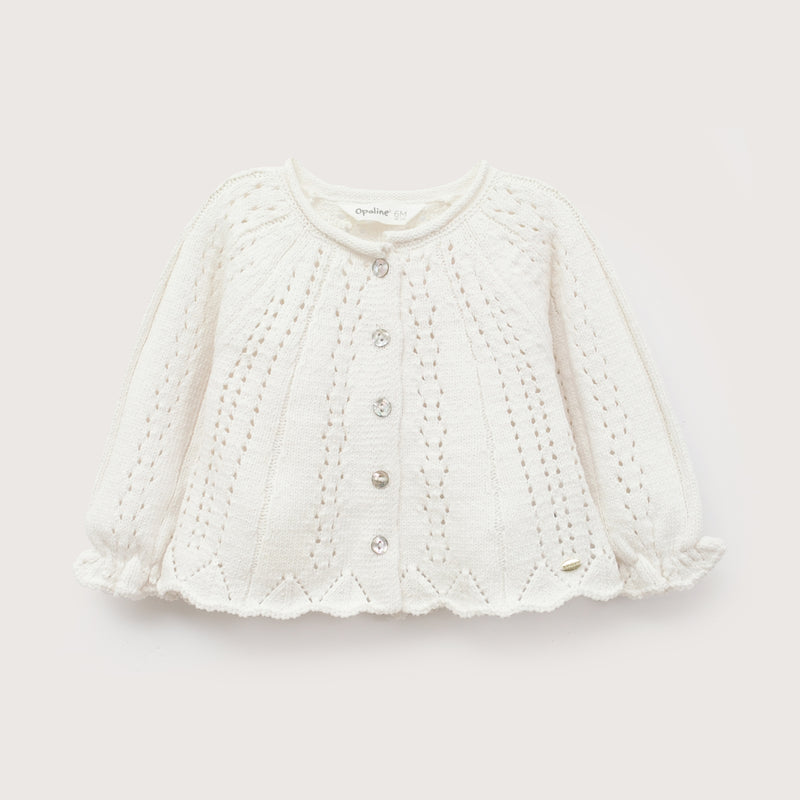 Chaleco Calado Blanco Infant Niña