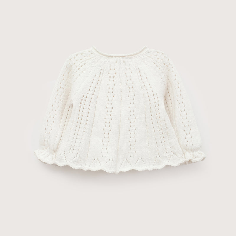 Chaleco Calado Blanco Infant Niña