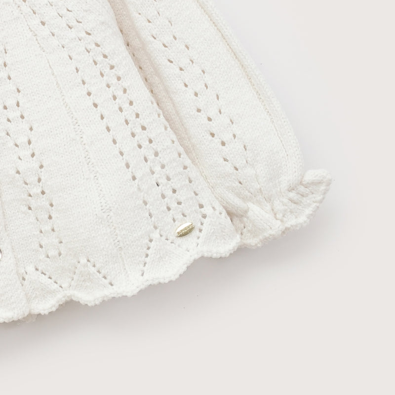 Chaleco Calado Blanco Infant Niña