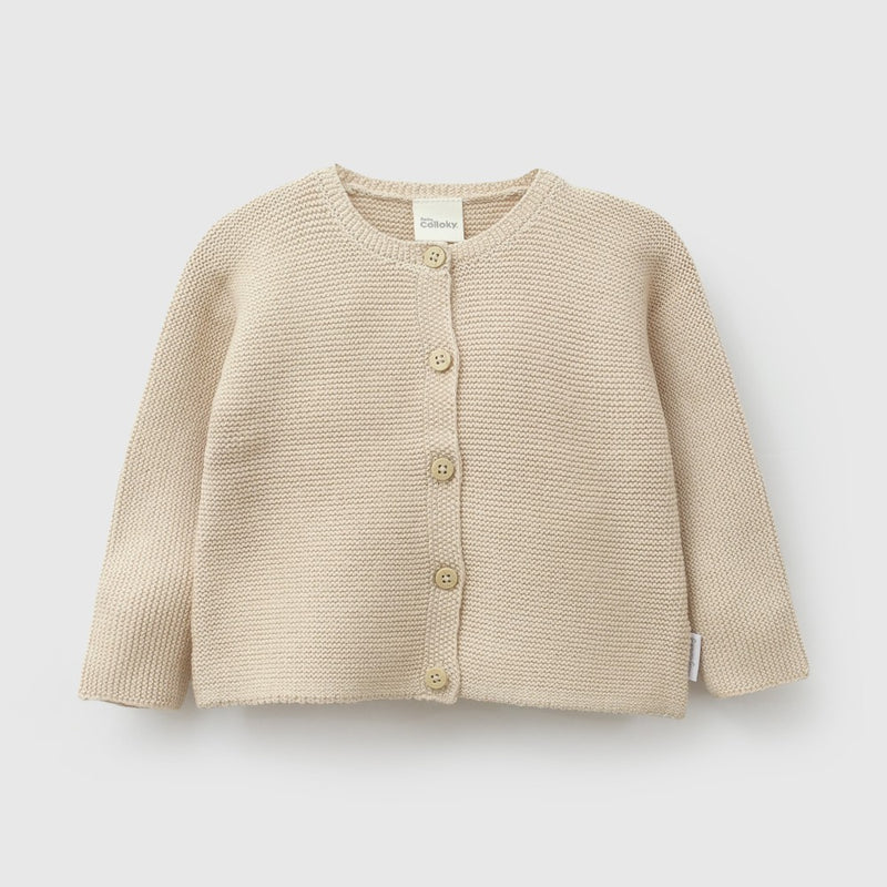 Chaleco tejido unisex beige RN a 6-9M