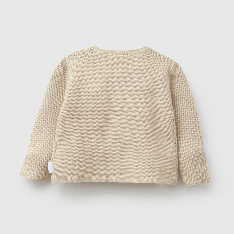 Chaleco tejido unisex beige RN a 6-9M