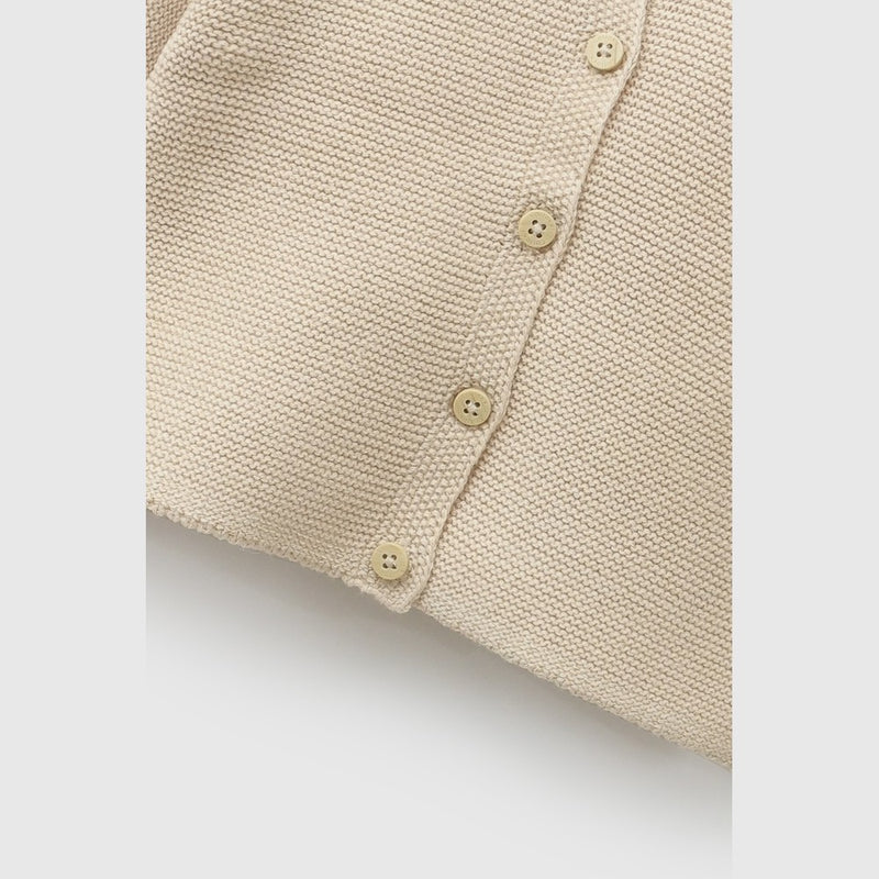 Chaleco tejido unisex beige RN a 6-9M