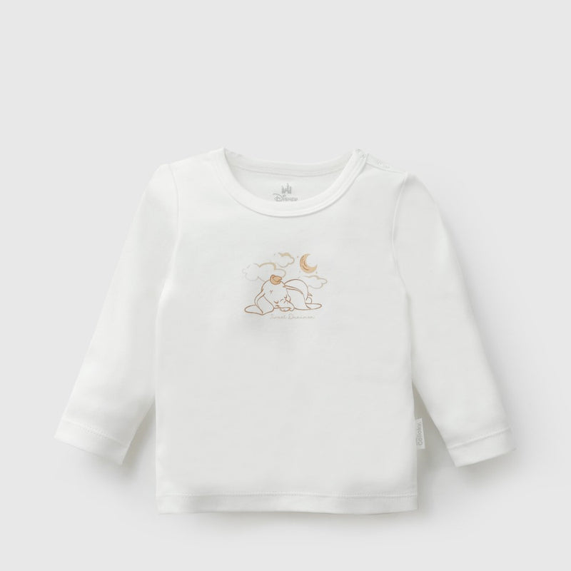 Pack 3 Camiseta Disney Dumbo algodón unisex blanco 0/3M a 18/24M