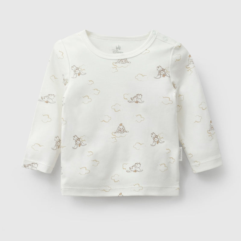 Pack 3 Camiseta Disney Dumbo algodón unisex blanco 0/3M a 18/24M