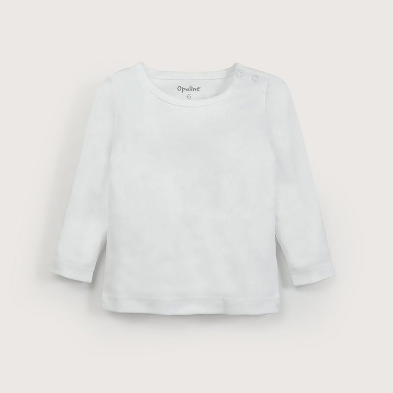 Pack 2 Camiseta Algodón Ajuar Blanco Bebé Unisex
