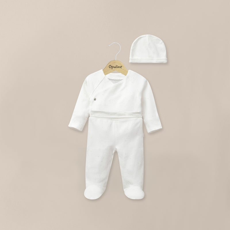 Conjunto Clinica 3 Piezas Blanco Bebé Unisex