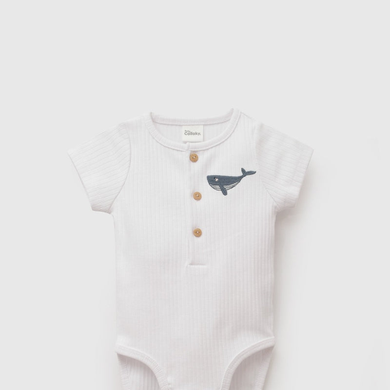 Conjunto navy rib niño denim RN a 6-9M