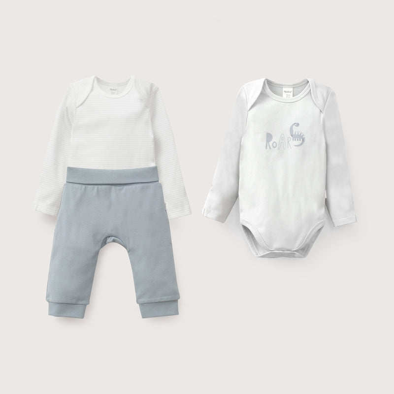 Conjunto Bodies + Pantalón Celeste Celeste Bebé Niño