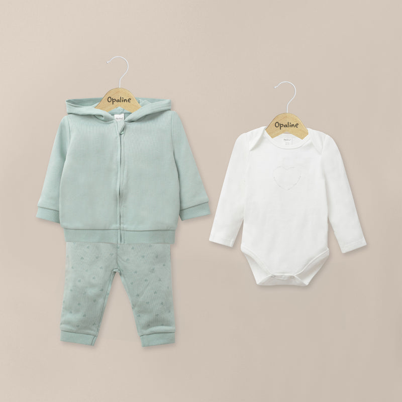 Conjunto Menta Bebé Niña