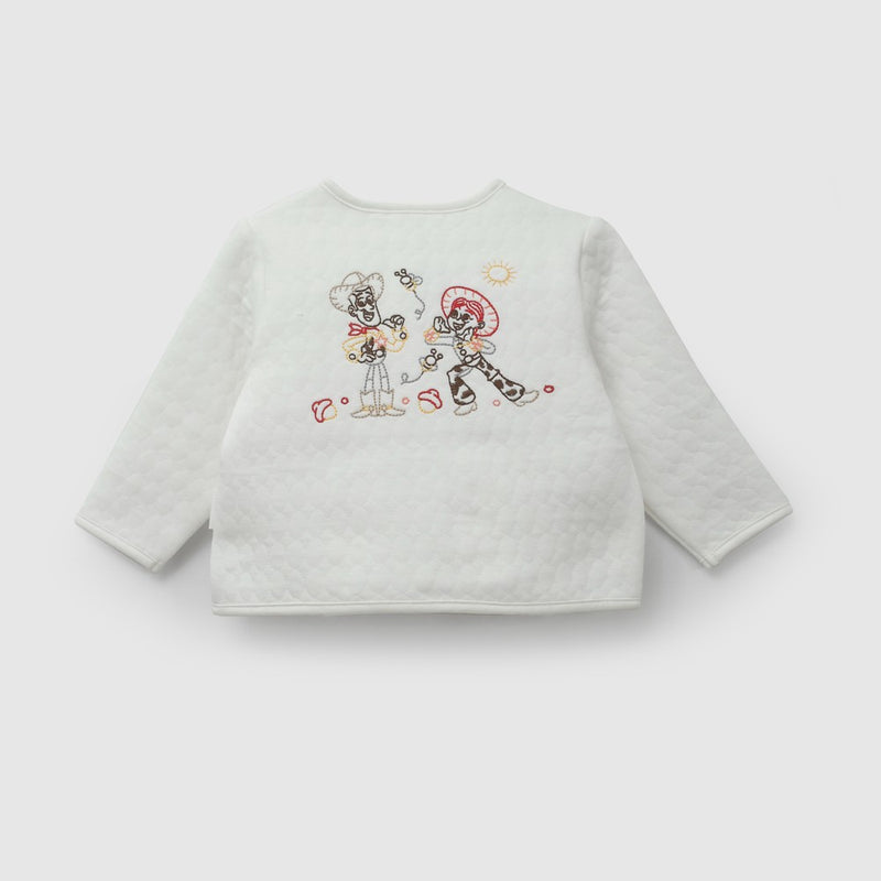 Chaqueta acolchada Disney Toy Story algodón unisex crema RN a 6-9M